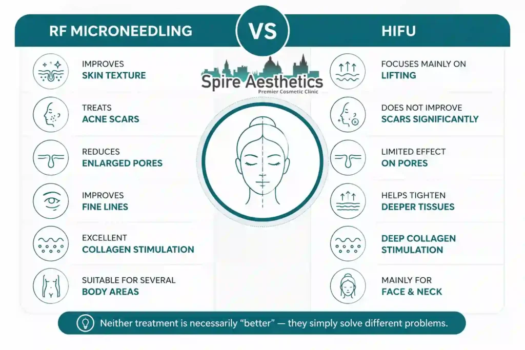 RF Microneedling vs HIFU: Which Treatment Gives Better Results Bridport?